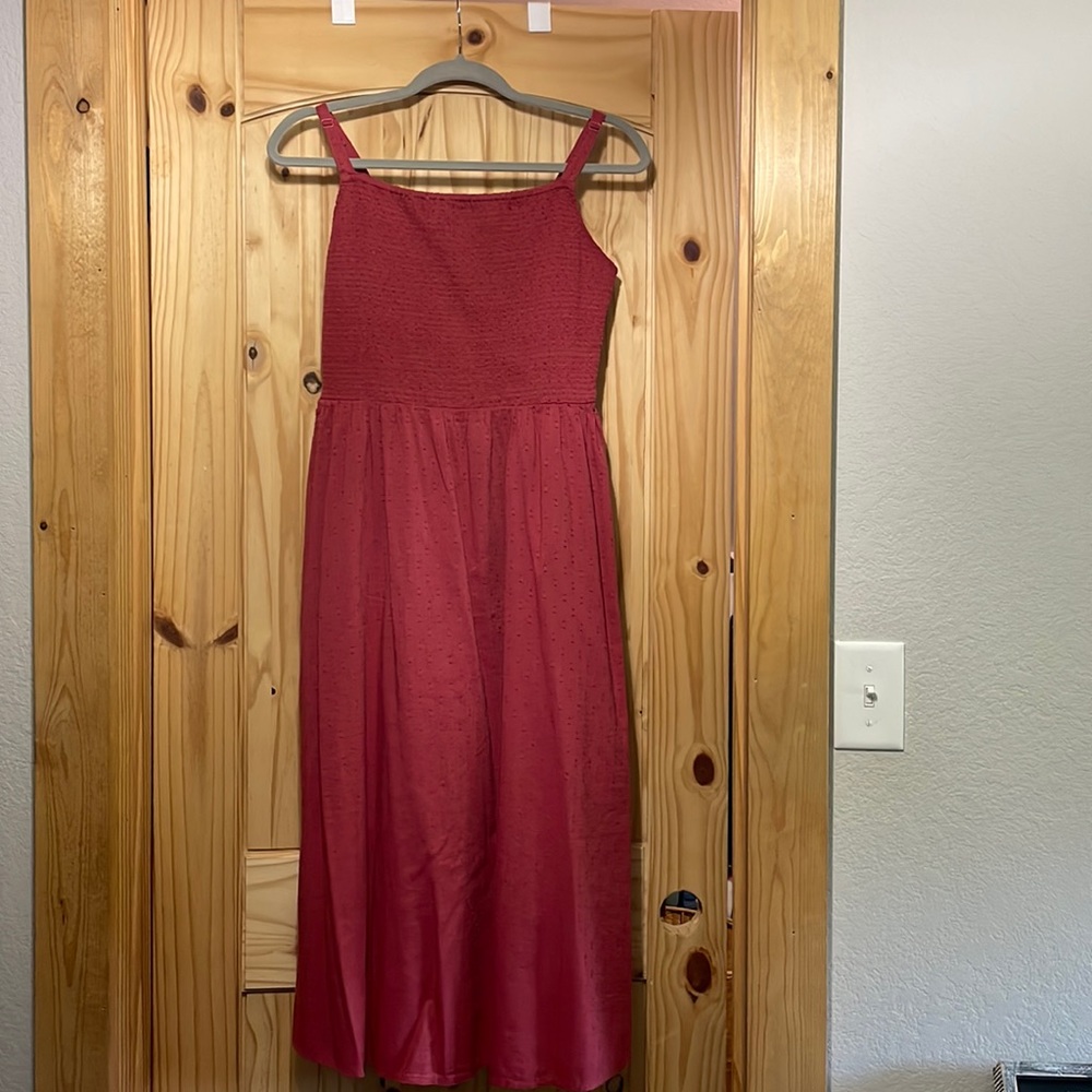 Old Navy (Cami) Myrrh summer  sleeveless dress with textured lines
